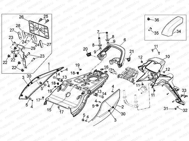 Rear body