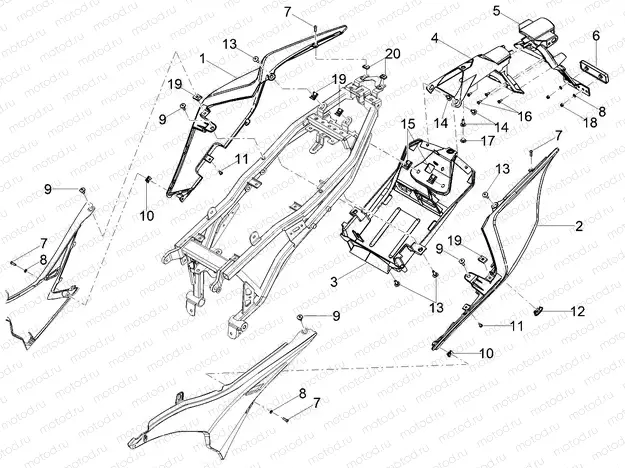 Rear body