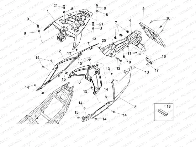 Rear body