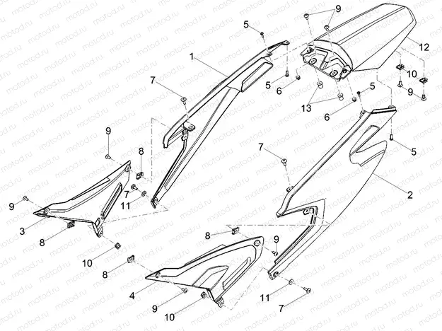 Rear body