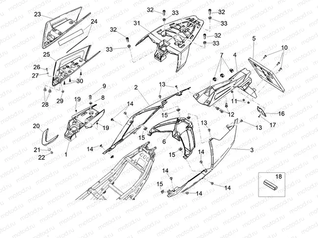 Rear body