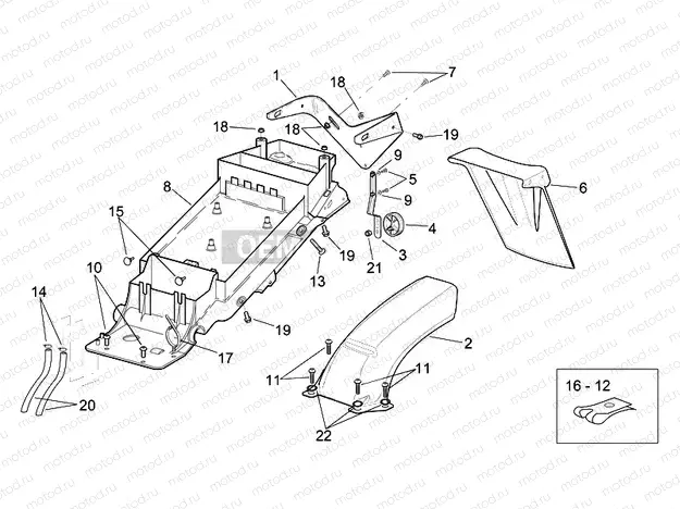 Rear body  - Undersaddle