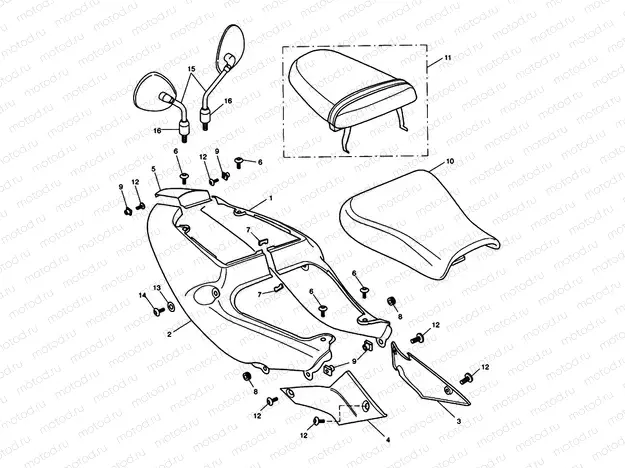 Rear Bodywork & Seat
