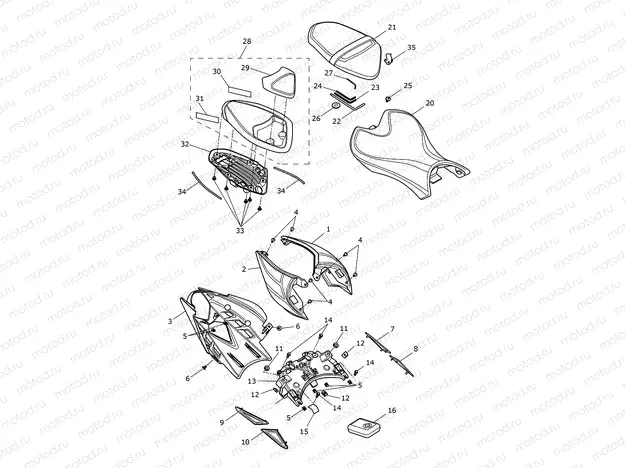 Rear Bodywork & Seat