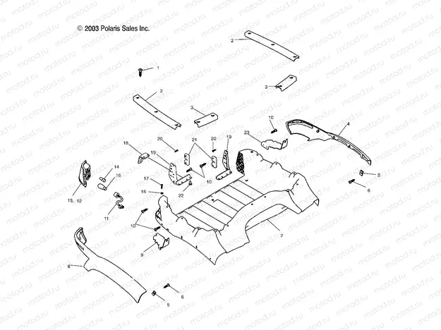 REAR BOX - A04JD50AA/AB/CA (4985938593A05) | REAR BOX - A04JD50AA/AB/CA (4985938593A05)