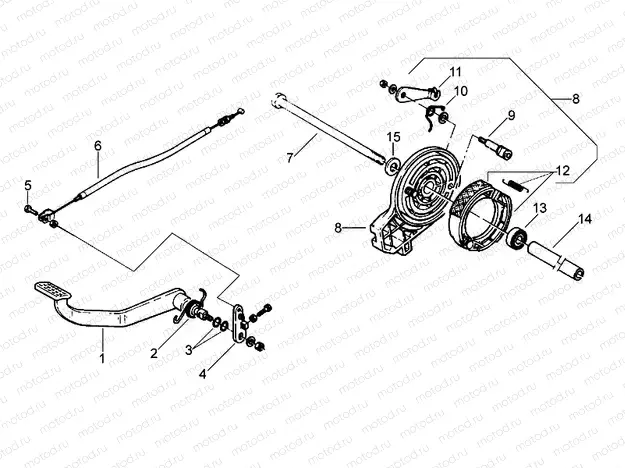 Rear brake