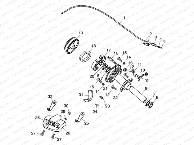 REAR BRAKE - A02FA09CA/CB/CC (4970887088B10) | REAR BRAKE - A02FA09CA/CB/CC (4970887088B10)