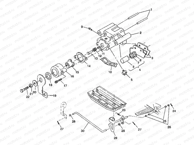 REAR BRAKE ASSEMBLY Sportsman 4X4 / W938039 (4926382638028A) | REAR BRAKE ASSEMBLY Sportsman 4X4 / W938039 (4926382638028A)