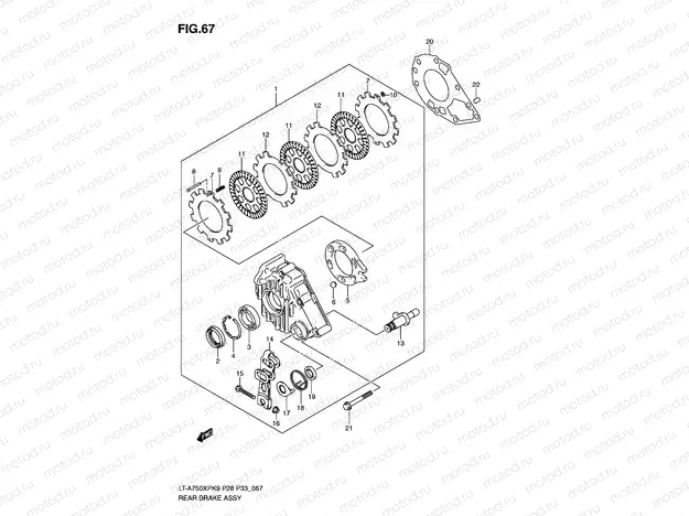 REAR BRAKE ASSY