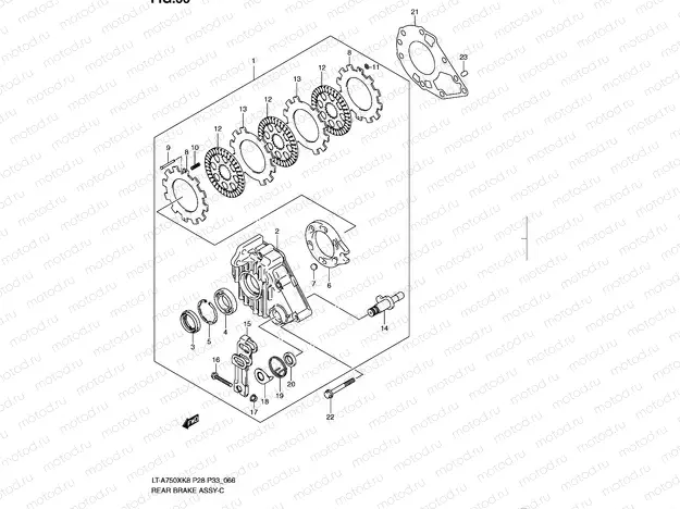 REAR BRAKE ASSY