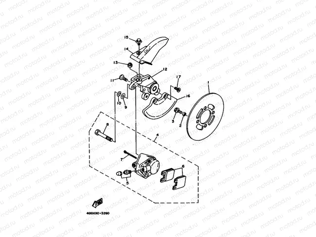 REAR BRAKE CALIPER