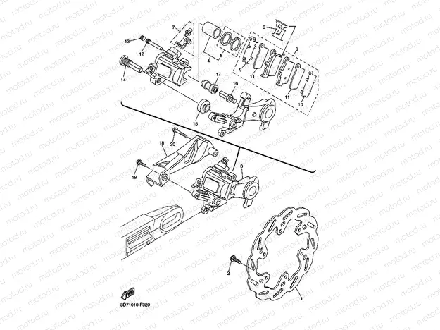 REAR BRAKE CALIPER