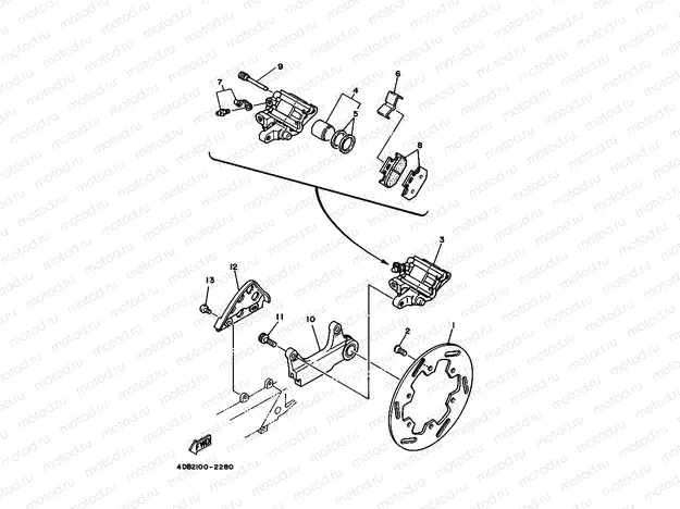 REAR BRAKE CALIPER