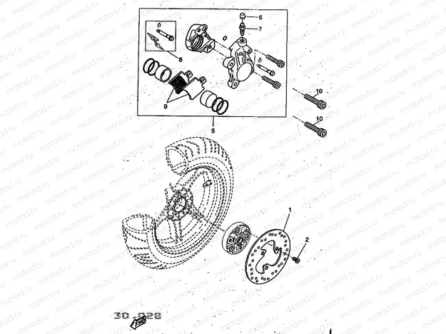 REAR BRAKE CALIPER