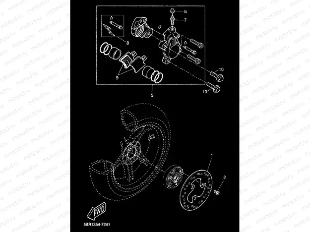 REAR BRAKE CALIPER