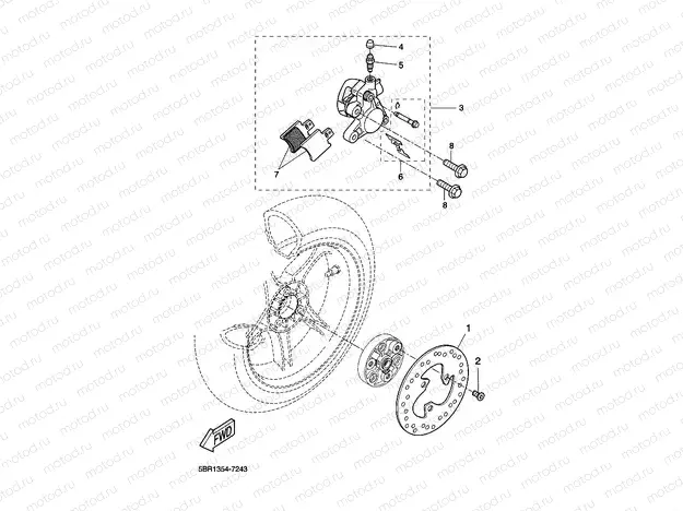 REAR BRAKE CALIPER