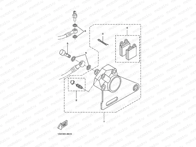 REAR BRAKE CALIPER