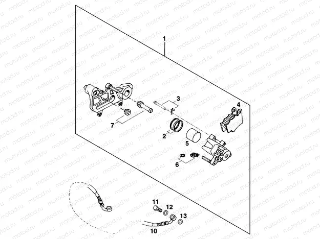 REAR BRAKE CALIPER