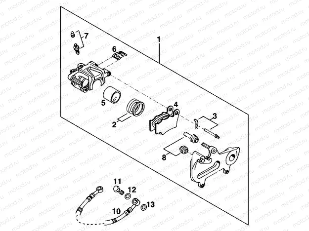 REAR BRAKE CALIPER