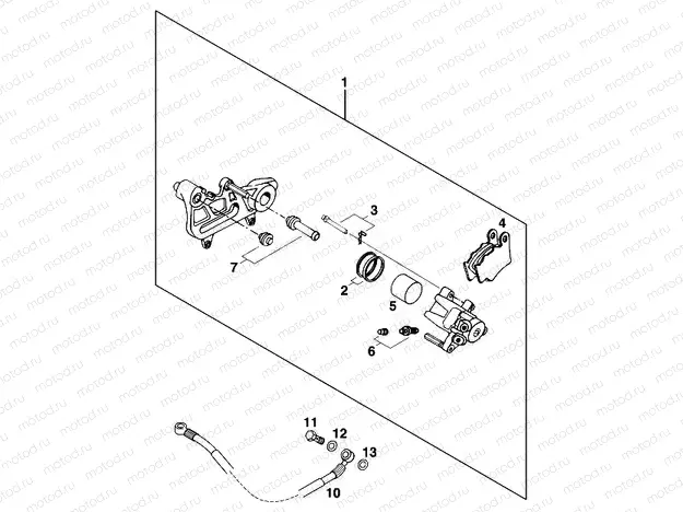REAR BRAKE CALIPER