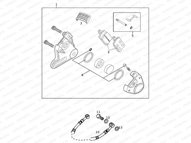 REAR BRAKE CALIPER
