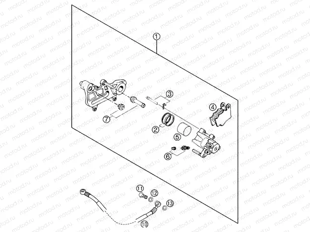 REAR BRAKE CALIPER