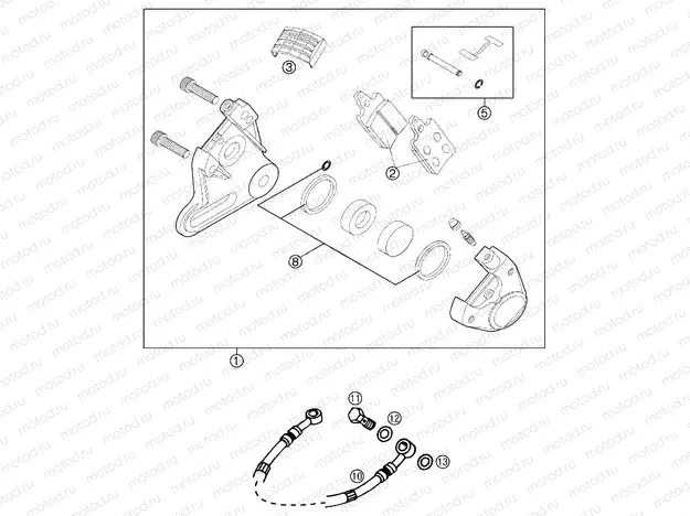 REAR BRAKE CALIPER