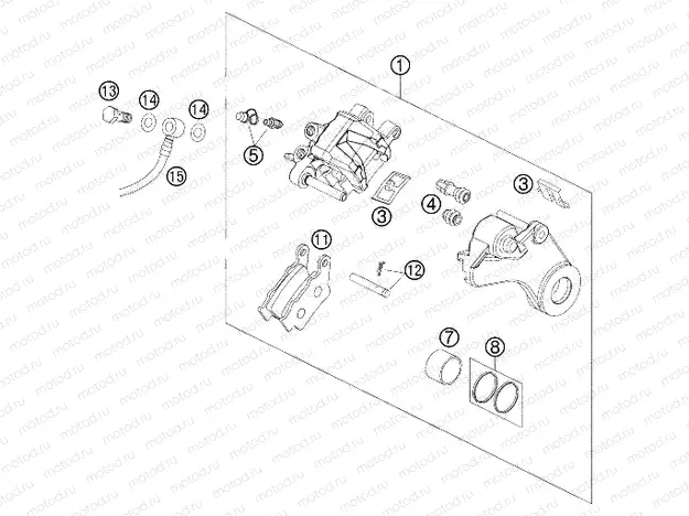 REAR BRAKE CALIPER