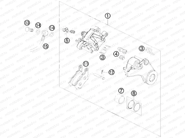 REAR BRAKE CALIPER