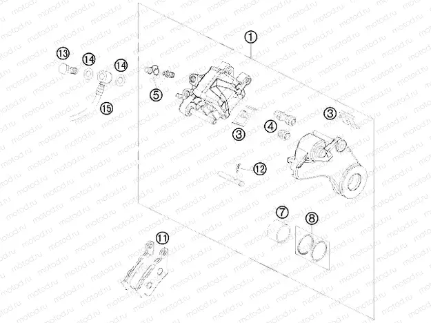 REAR BRAKE CALIPER
