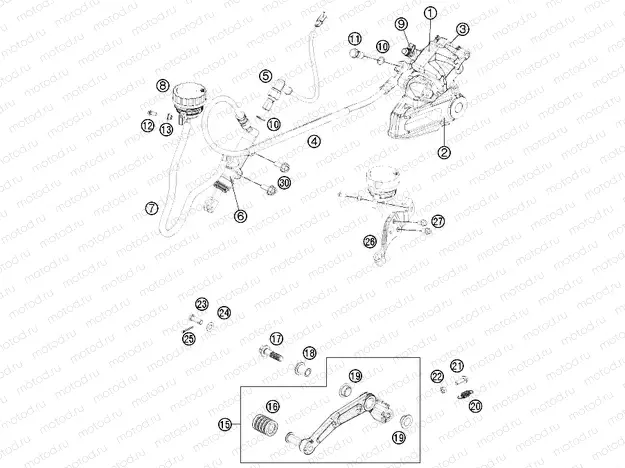 REAR BRAKE CALIPER