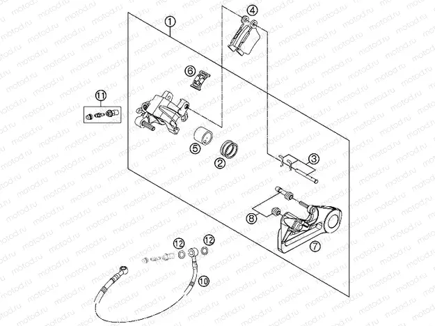 REAR BRAKE CALIPER