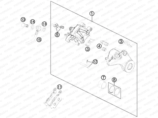 REAR BRAKE CALIPER