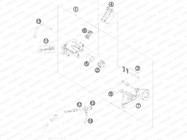 REAR BRAKE CALIPER