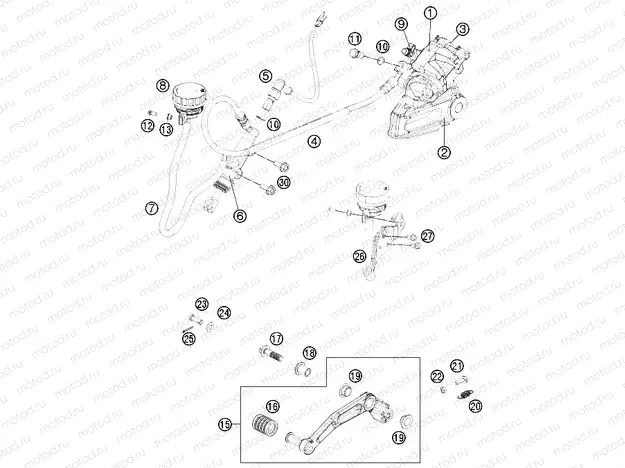 REAR BRAKE CALIPER
