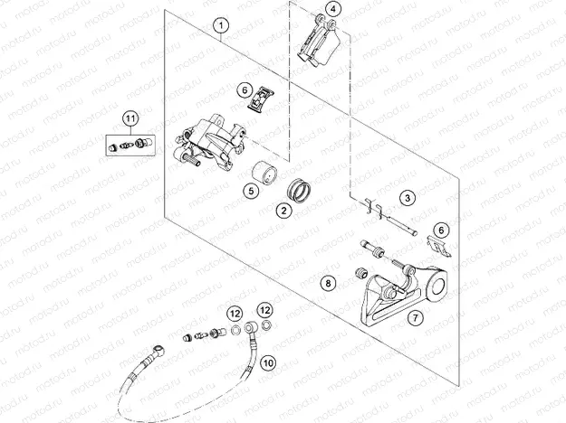 REAR BRAKE CALIPER