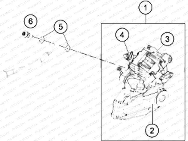 REAR BRAKE CALIPER