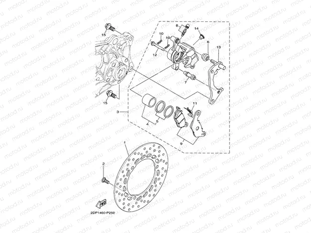 REAR BRAKE CALIPER