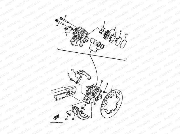 REAR BRAKE CALIPER
