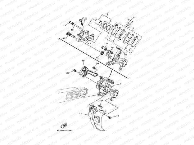 REAR BRAKE CALIPER