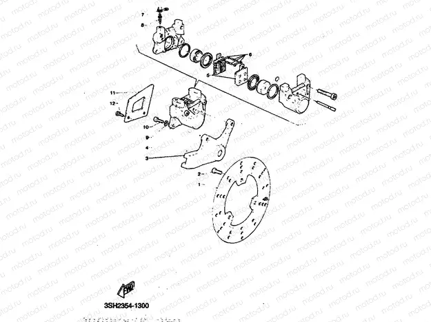 REAR BRAKE CALIPER