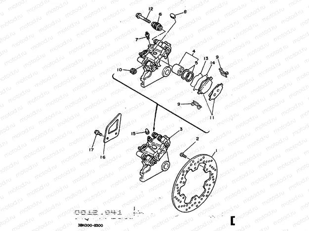 REAR BRAKE CALIPER