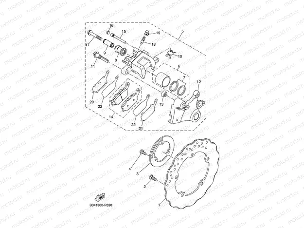 REAR BRAKE CALIPER