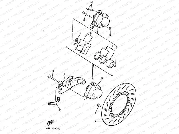 REAR BRAKE CALIPER