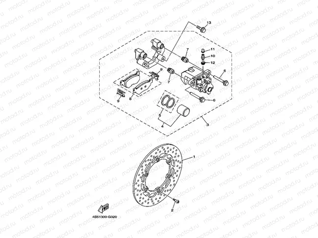 REAR BRAKE CALIPER