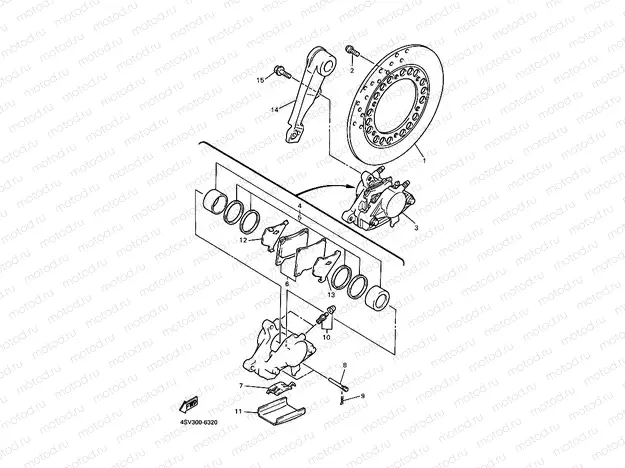 REAR BRAKE CALIPER