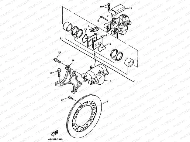 REAR BRAKE CALIPER