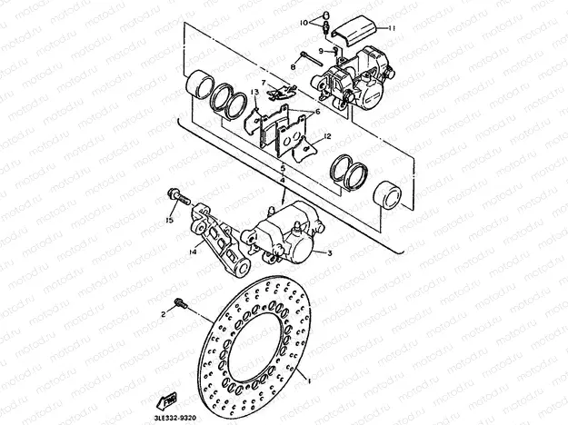 REAR BRAKE CALIPER
