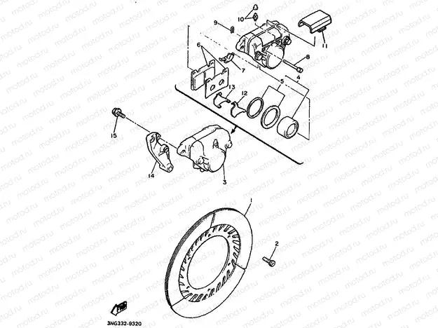 REAR BRAKE CALIPER