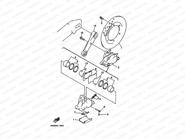 REAR BRAKE CALIPER